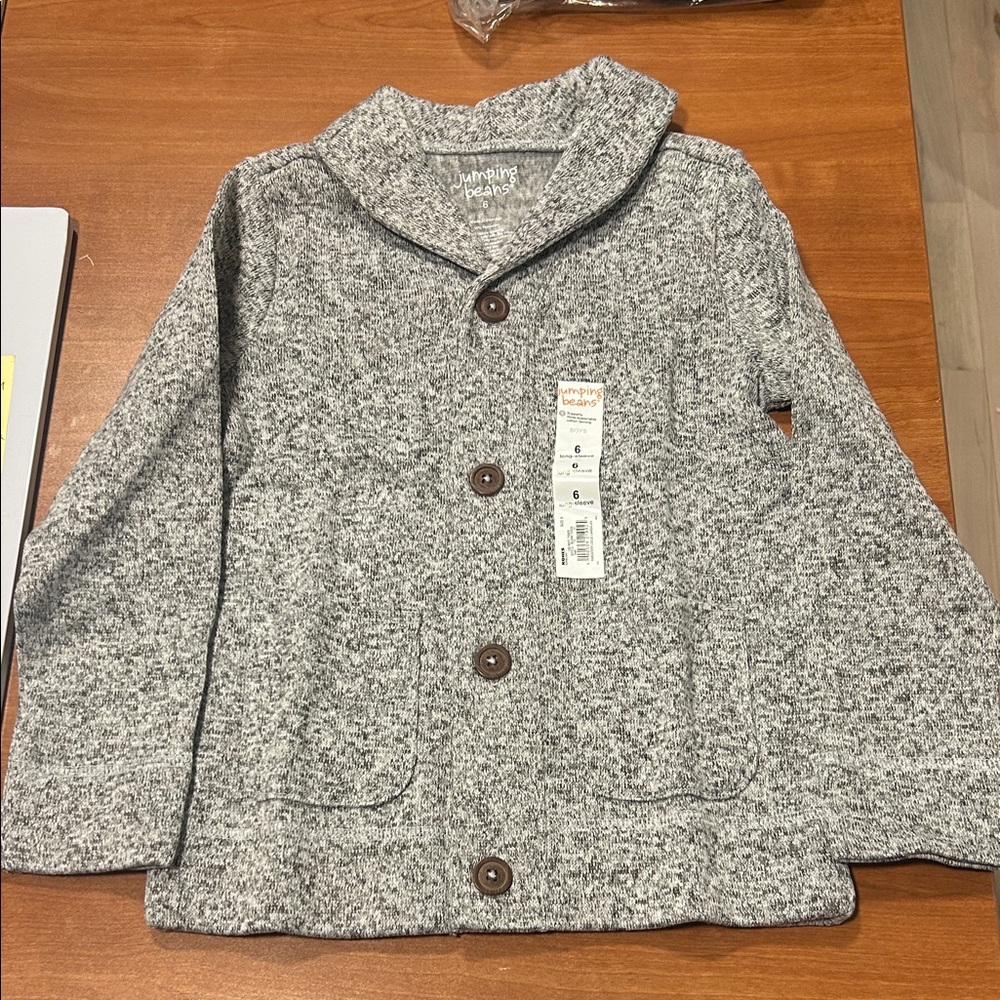 Jumping Beans Charcoal Men's Cardigan